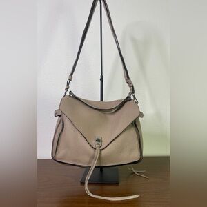 Rebecca Minkoff taupe top handle crossbody bag